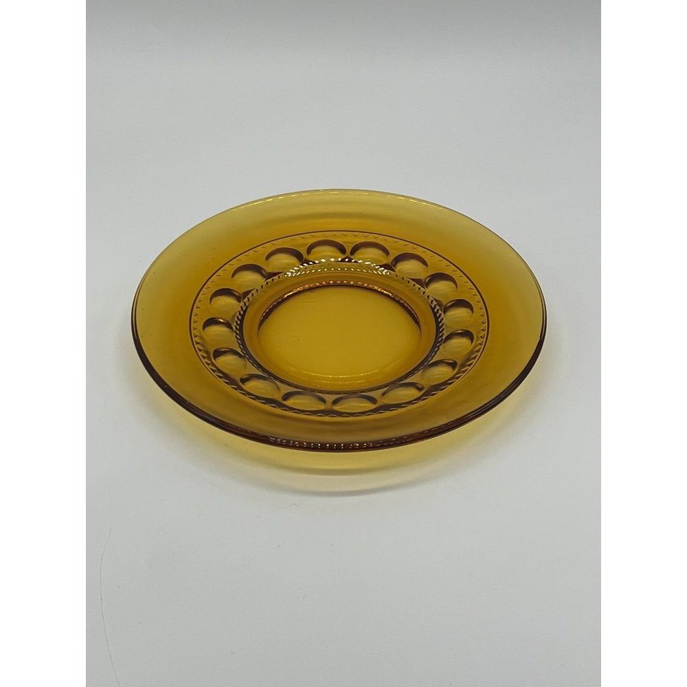 Colony "Crown Amber" Thumbprint Salad Plate 8 3/8"